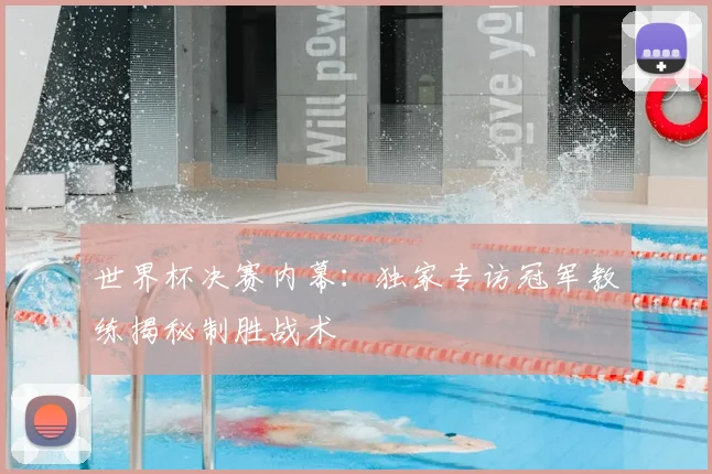 世界杯决赛内幕：独家专访冠军教练揭秘制胜战术